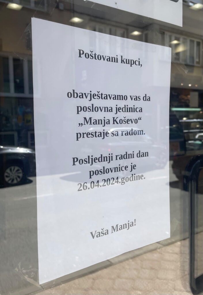 U ULICI KOŠEVO: Zatvorena još jedna pekara “Manja” u Sarajevu
