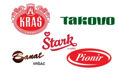“Eurokrem, Bajadera, Smoki, Jo-Jo i legendarni slatkiši Jugoslavije iz fabrike Takovo, Kraš, Soko Štark, Pionir i Banat”