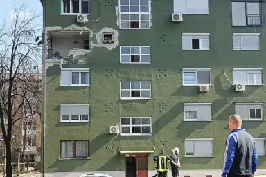 Eksplozija plinske boce u Zenici - oštećena zgrada u naselju Crkvice