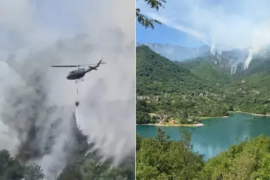 Veliki požar u Jablanici