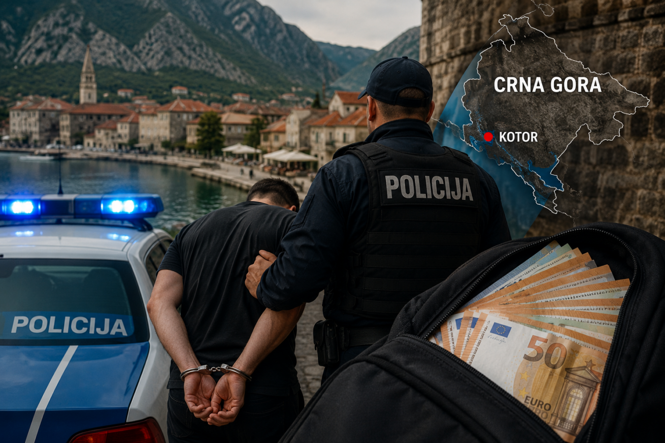 Hapšenje u Crnoj Gori