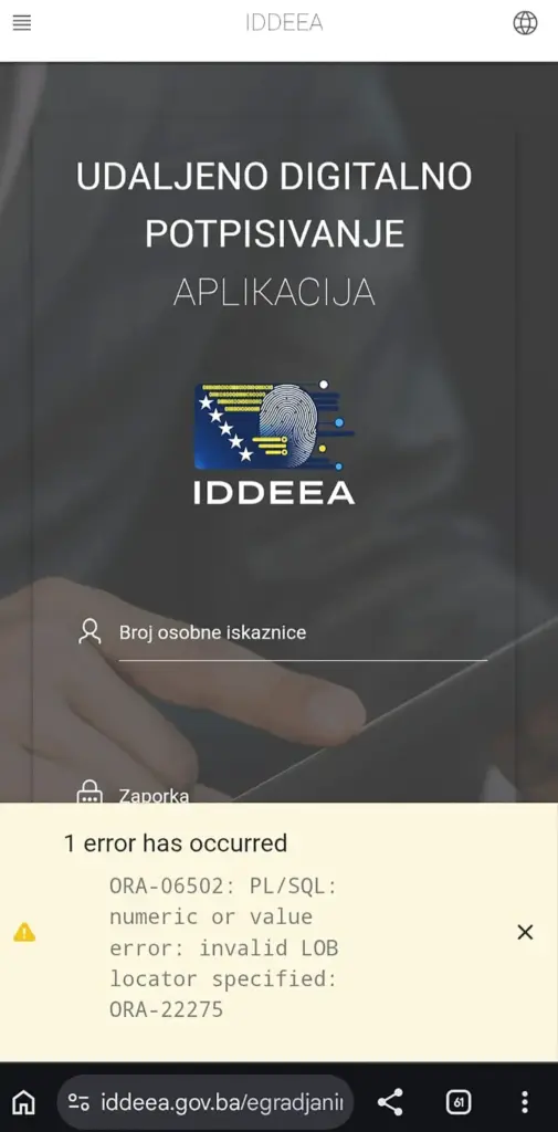 Hakerima otvoren put do podataka građana BiH: Veliki propust IDDEEA